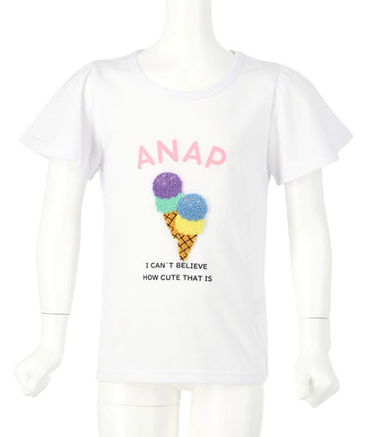 アイス フレア スリーブ トップス Tシャツ  423-2777
