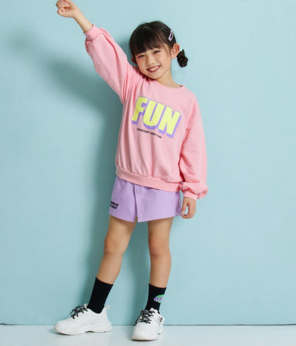 ミニ裏毛プリントトレーナー