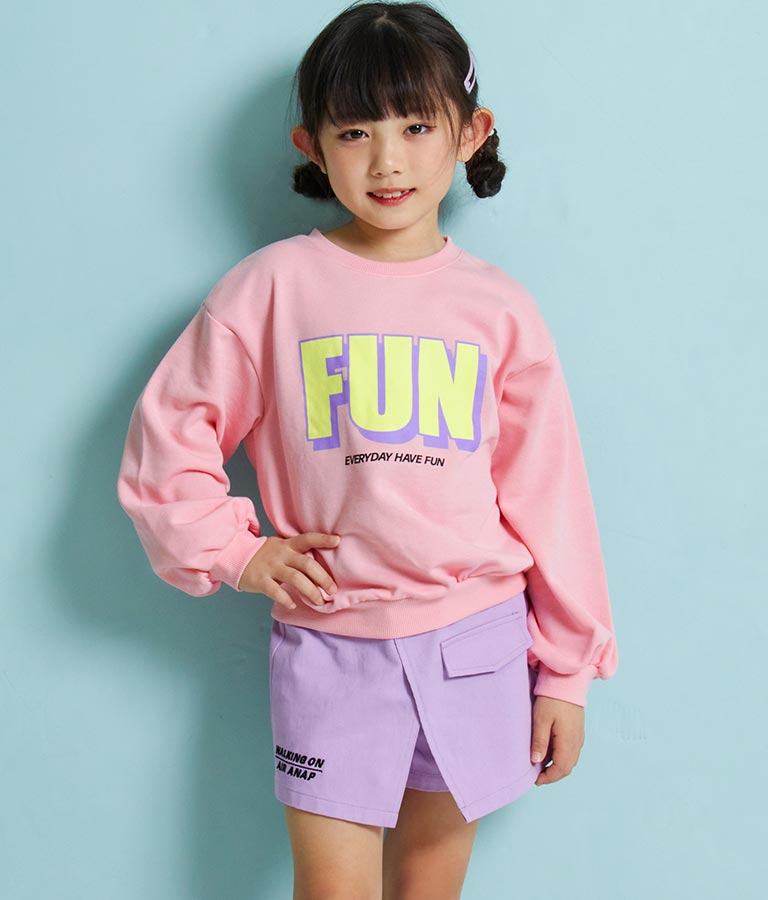 ミニ裏毛 プリント トレーナー 423-2983