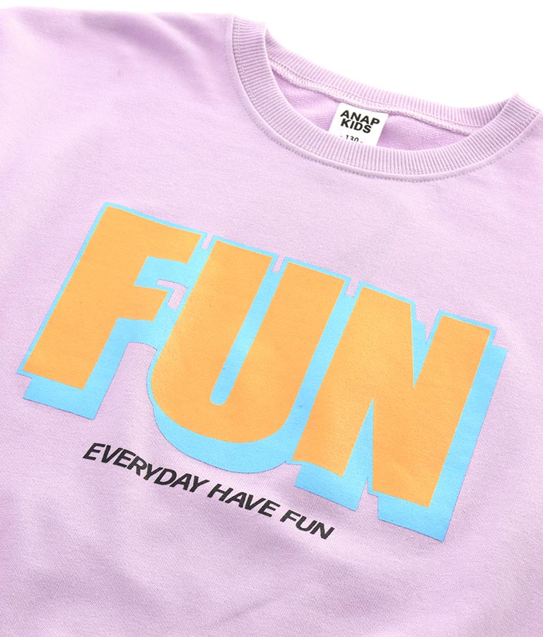 ミニ裏毛 プリント トレーナー 423-2983