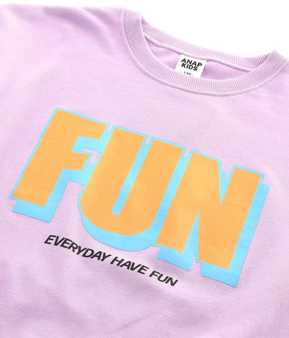 ミニ裏毛 プリント トレーナー 423-2983