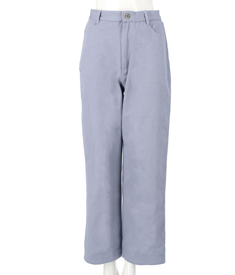 ツイルカラーストレートパンツ