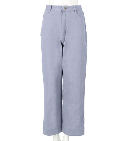 ツイルカラーストレートパンツ