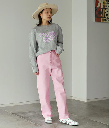 ツイルカラーストレートパンツ 852-5295