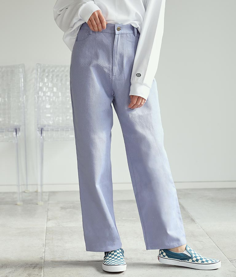 ツイルカラーストレートパンツ 852-5295