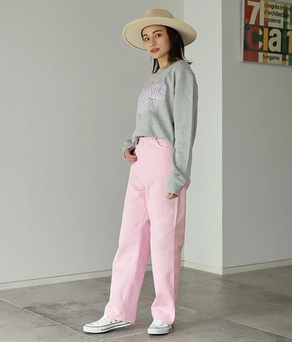 ツイルカラーストレートパンツ 852-5295