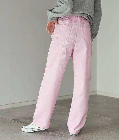 ツイルカラーストレートパンツ 852-5295