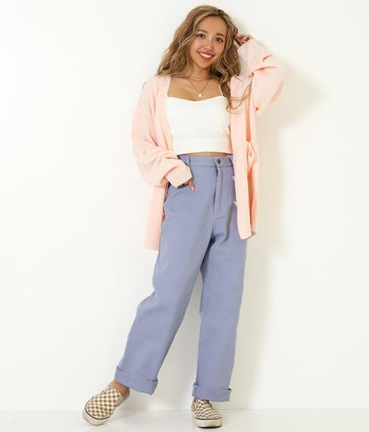 ツイルカラーストレートパンツ 852-5295