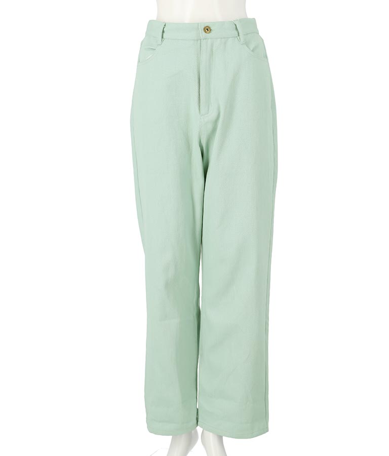 ツイルカラーストレートパンツ 852-5295