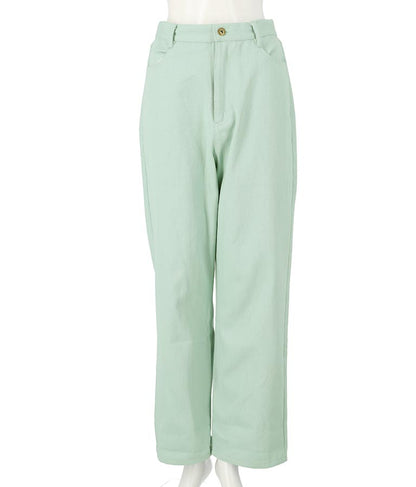 ツイルカラーストレートパンツ 852-5295