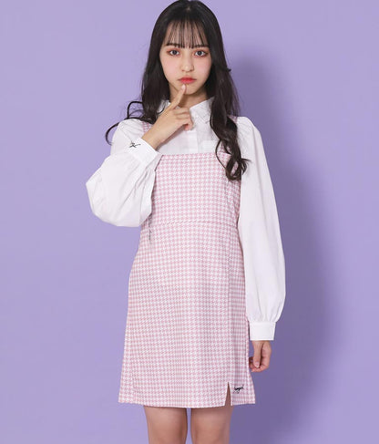 シャツ × キャミソール ワンピース セット 918-6740