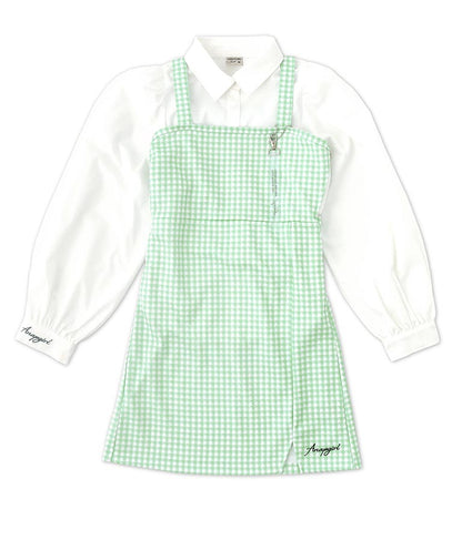 シャツ×キャミソールワンピースセット