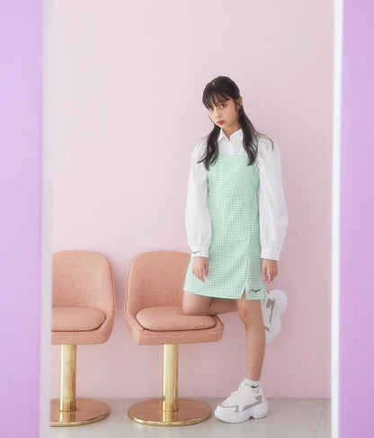 シャツ × キャミソール ワンピース セット 918-6740