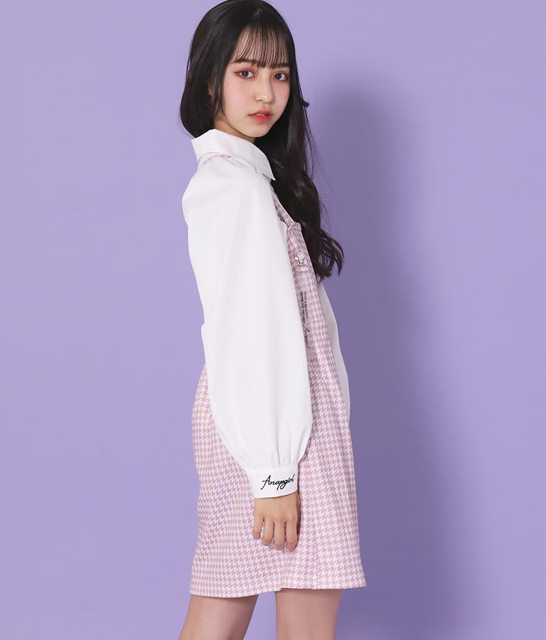 シャツ × キャミソール ワンピース セット 918-6740