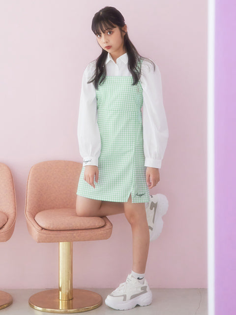 シャツ × キャミソール ワンピース セット 918-6740