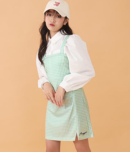 シャツ × キャミソール ワンピース セット 918-6740