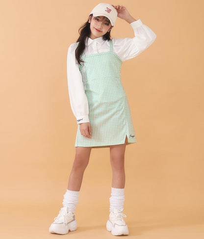 シャツ × キャミソール ワンピース セット 918-6740