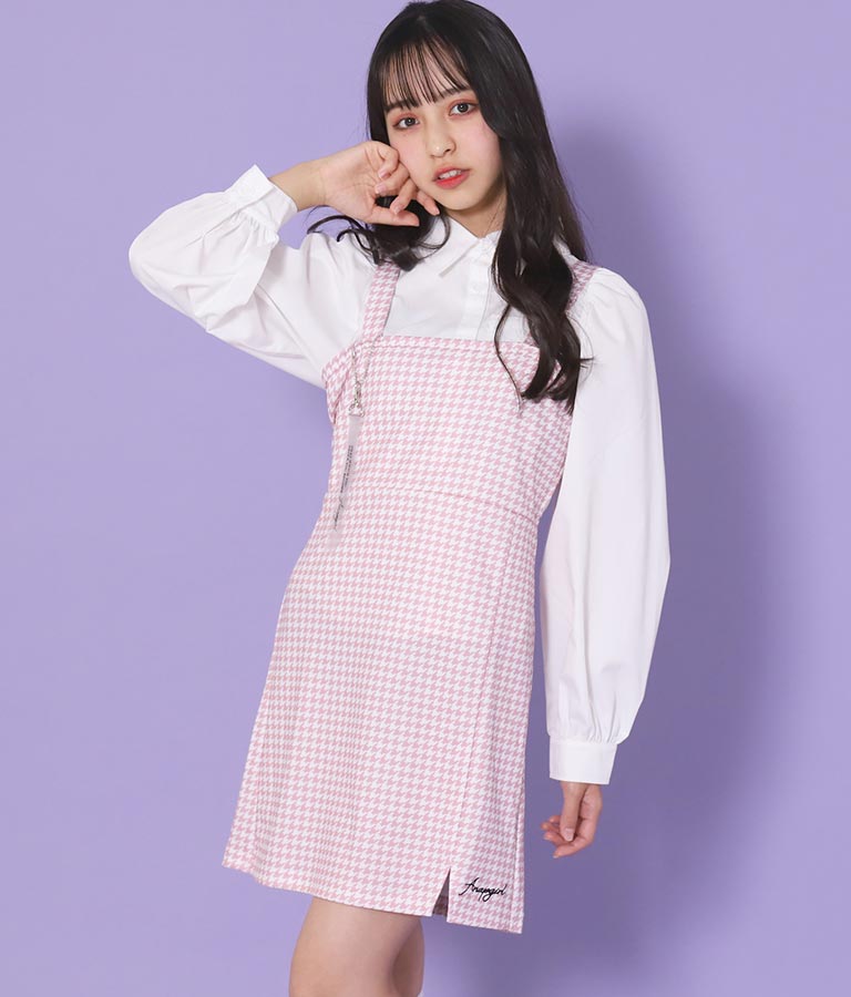 シャツ × キャミソール ワンピース セット 918-6740