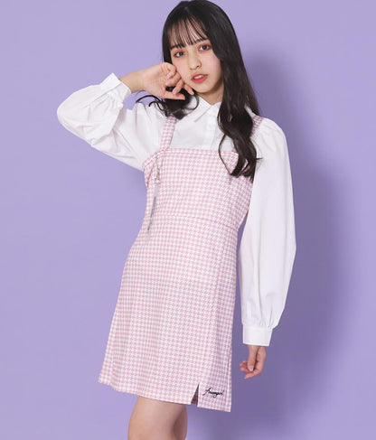 シャツ × キャミソール ワンピース セット 918-6740