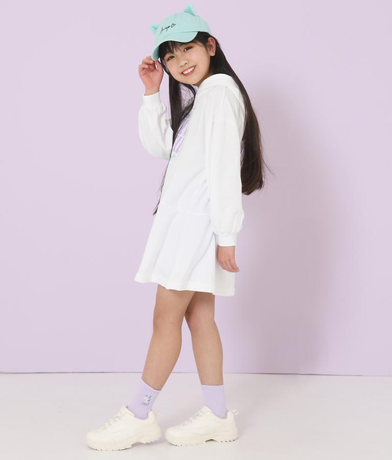 ミニ裏毛フレアワンピース 427-2712