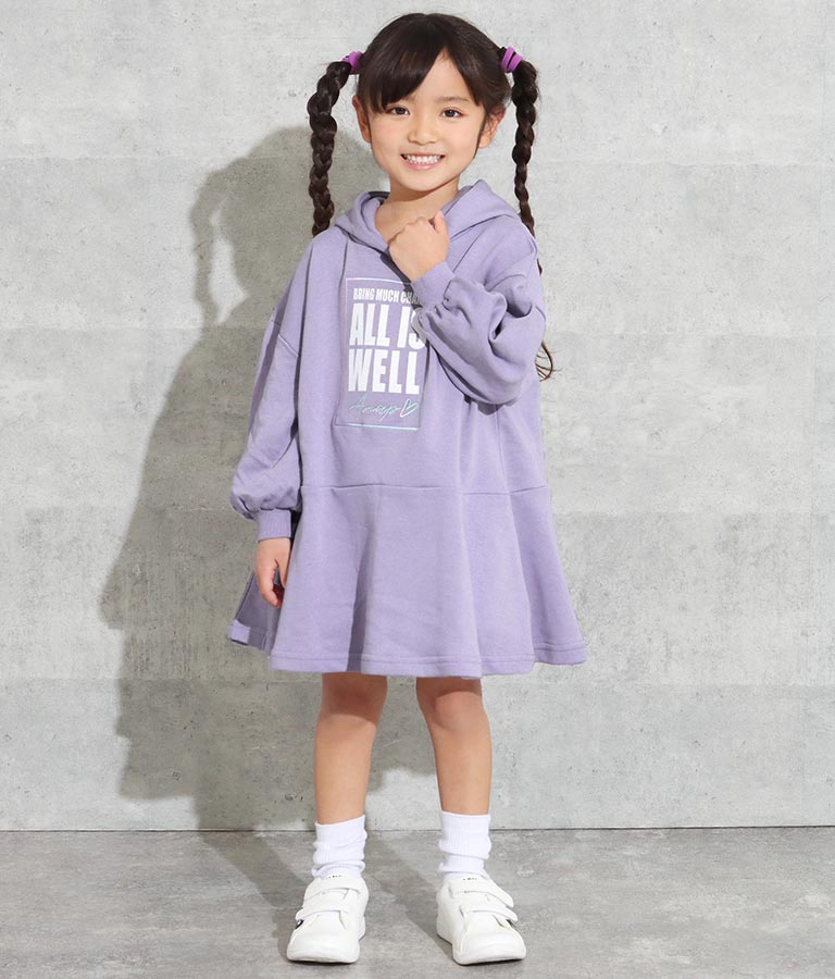 ミニ裏毛フレアワンピース 427-2712