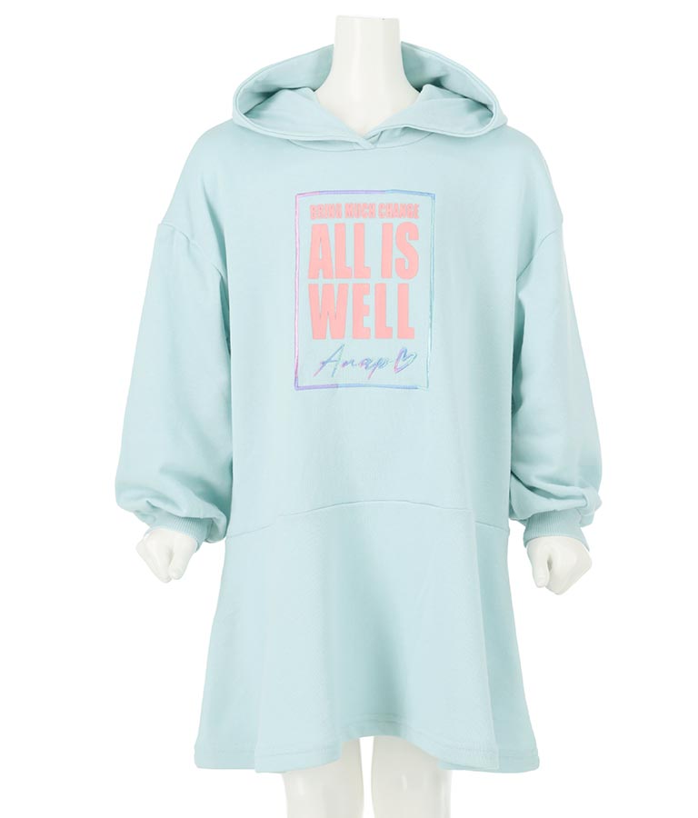 ミニ裏毛フレアワンピース 427-2712