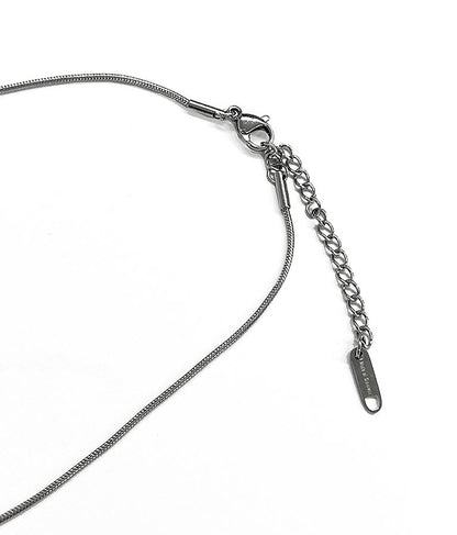 金属アレルギー 対応 ステンレス 1mm シンプル スネーク ネックレス 369-9145