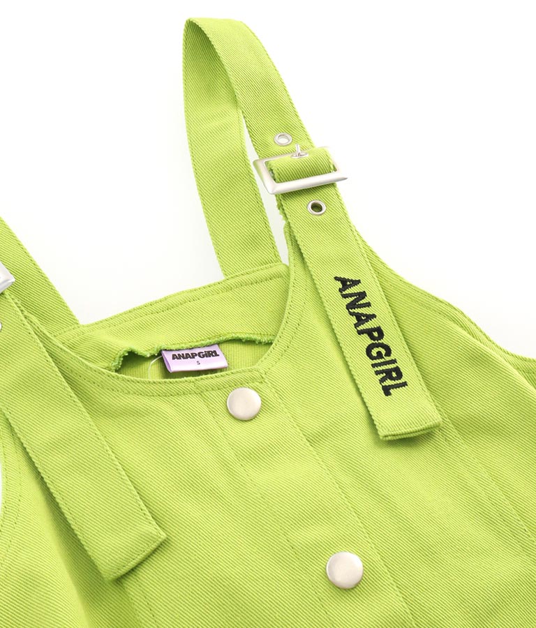 ツイル サロペ ワンピース 917-6794