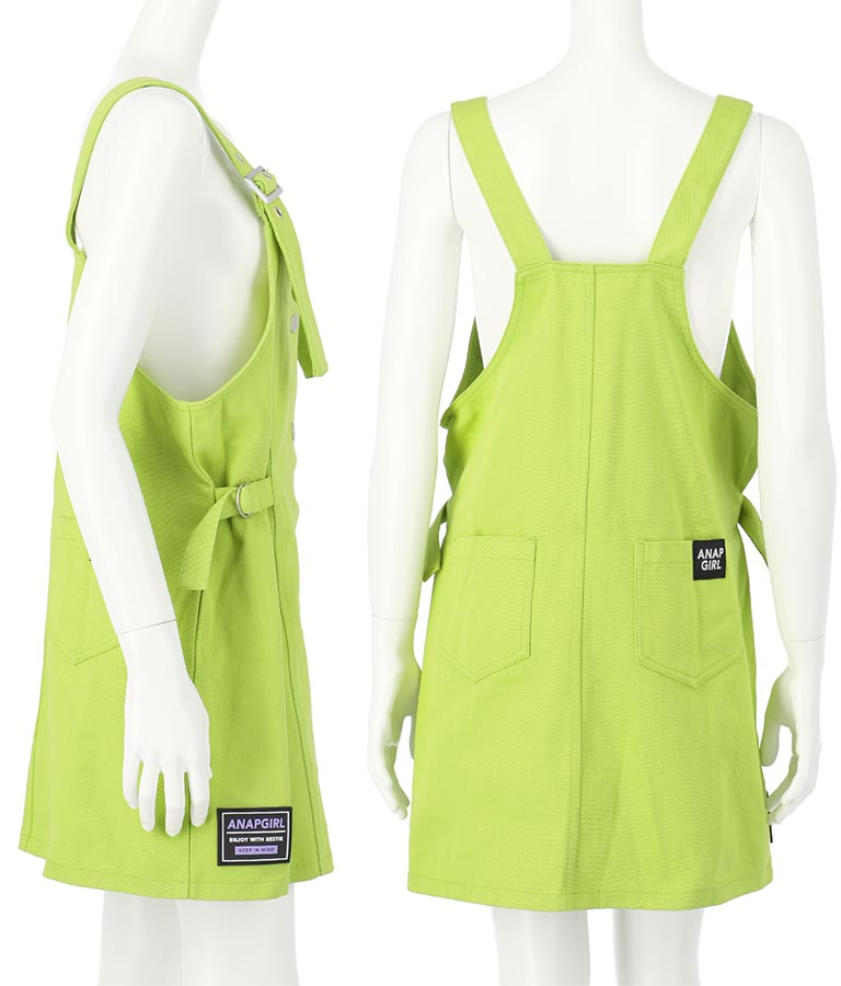 ツイル サロペ ワンピース 917-6794