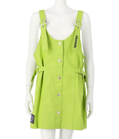 ツイル サロペ ワンピース 917-6794