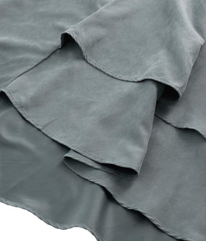 ピーチ起毛 アシンメトリー フレア スカート 521-6284