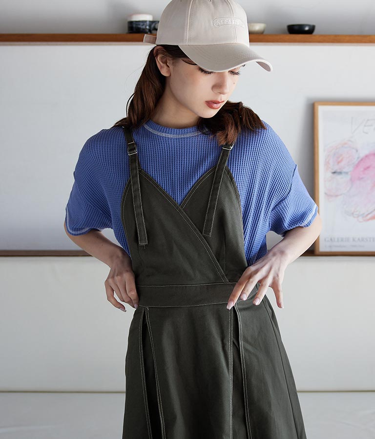 カシュクール ツイル ジャンパースカート 527-6280