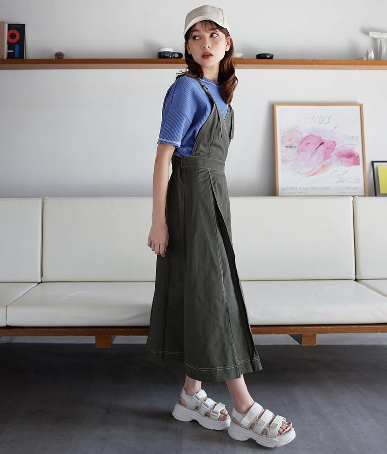 カシュクール ツイル ジャンパースカート 527-6280