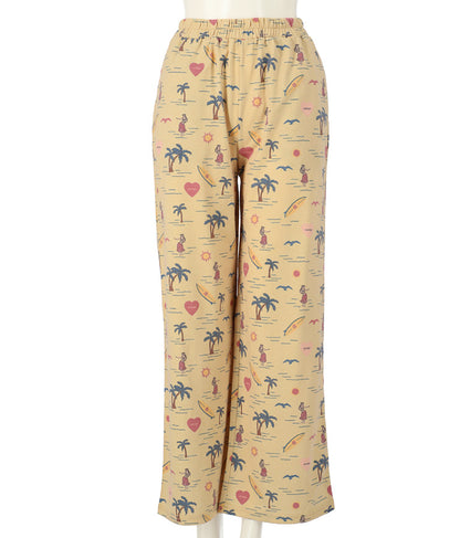 MIMPIロゴ入り総柄ストレートパンツ【セットアップ着用可】 852-5391