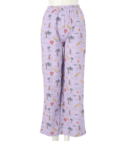 MIMPIロゴ入り総柄ストレートパンツ【セットアップ着用可】 852-5391