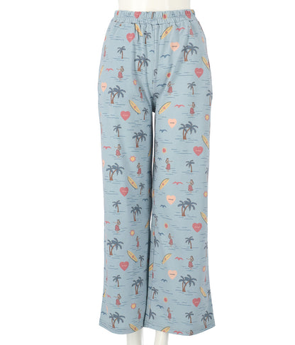 MIMPIロゴ入り総柄ストレートパンツ【セットアップ着用可】 852-5391