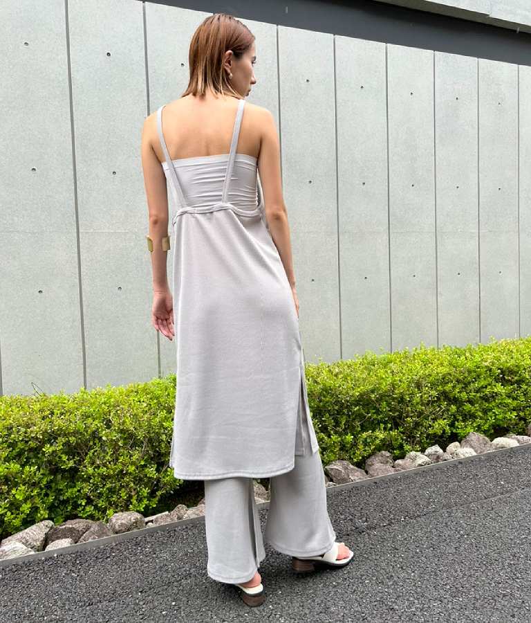 テレコリブパンツセットアップ