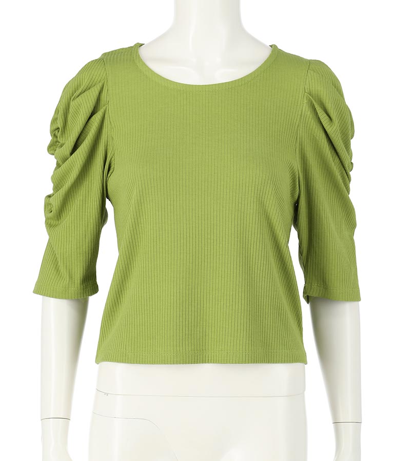 テレコリブパワショルトップスカットソー 793-8409