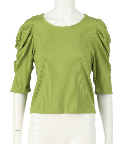 テレコリブパワショルトップスカットソー 793-8409