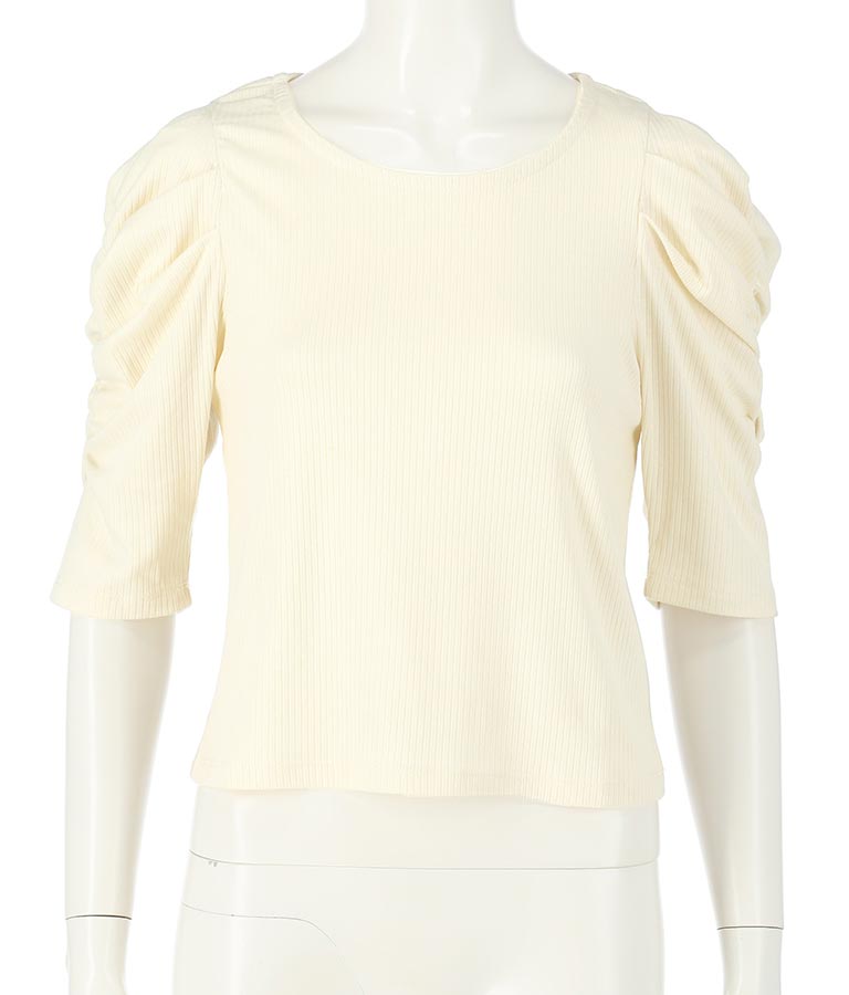 テレコリブパワショルトップスカットソー 793-8409