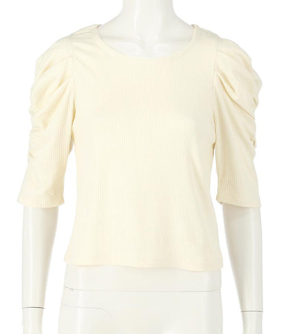 テレコリブパワショルトップスカットソー 793-8409