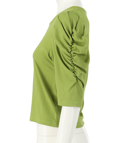 テレコリブパワショルトップスカットソー 793-8409