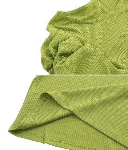 テレコリブパワショルトップスカットソー 793-8409