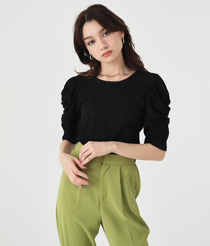 テレコリブパワショルトップスカットソー 793-8409