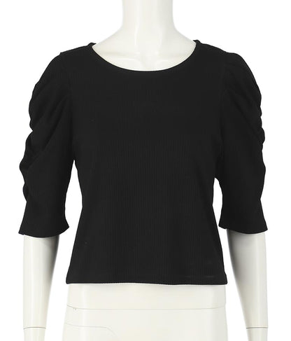 テレコリブパワショルトップスカットソー 793-8409