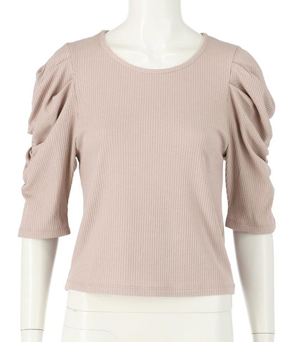 テレコリブパワショルトップスカットソー 793-8409