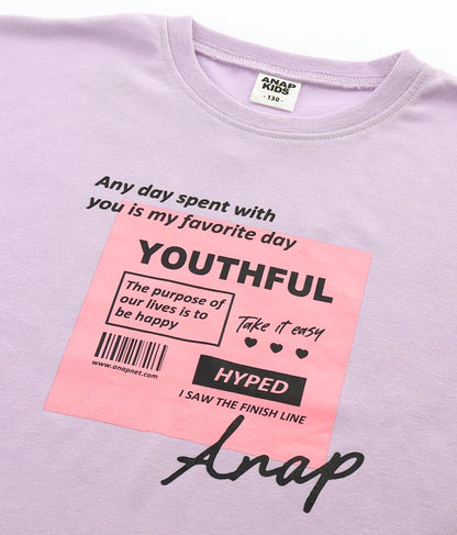 カラー ボックス ロゴ ビッグ Tシャツ 423-2837