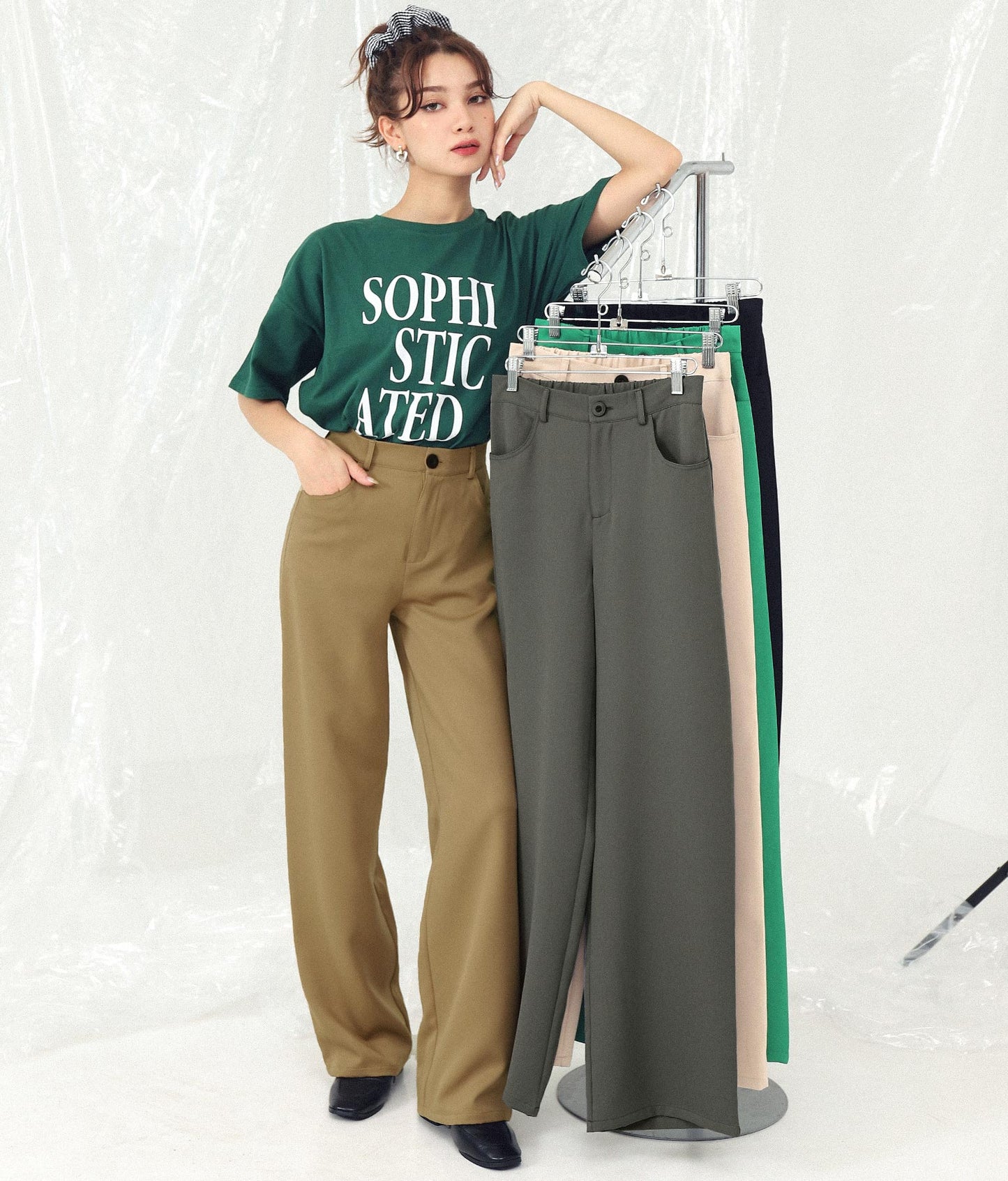 ワイド シルエット スラックス 792-8583