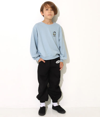 ワンポイント刺繍ミニ裏毛トレーナー