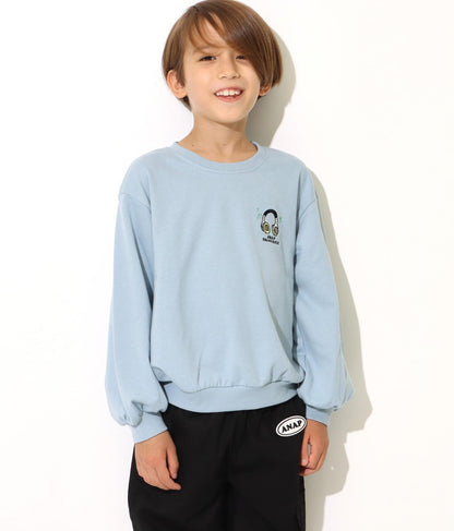 ワンポイント 刺繍 ミニ裏毛 トレーナー 423-2892